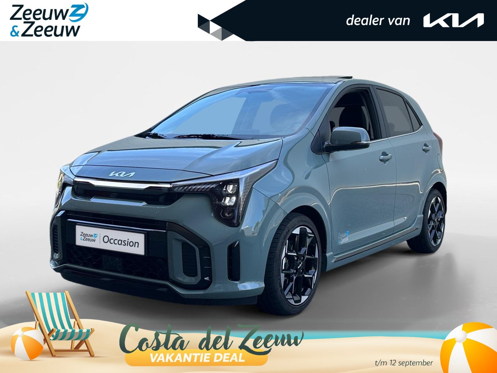 Kia Picanto 1.0 GDi GT-Line | Stoel/Stuurverwarming | Keyles, Voorwielaandrijving, 12 maanden, 4 stoelen, 68 pk