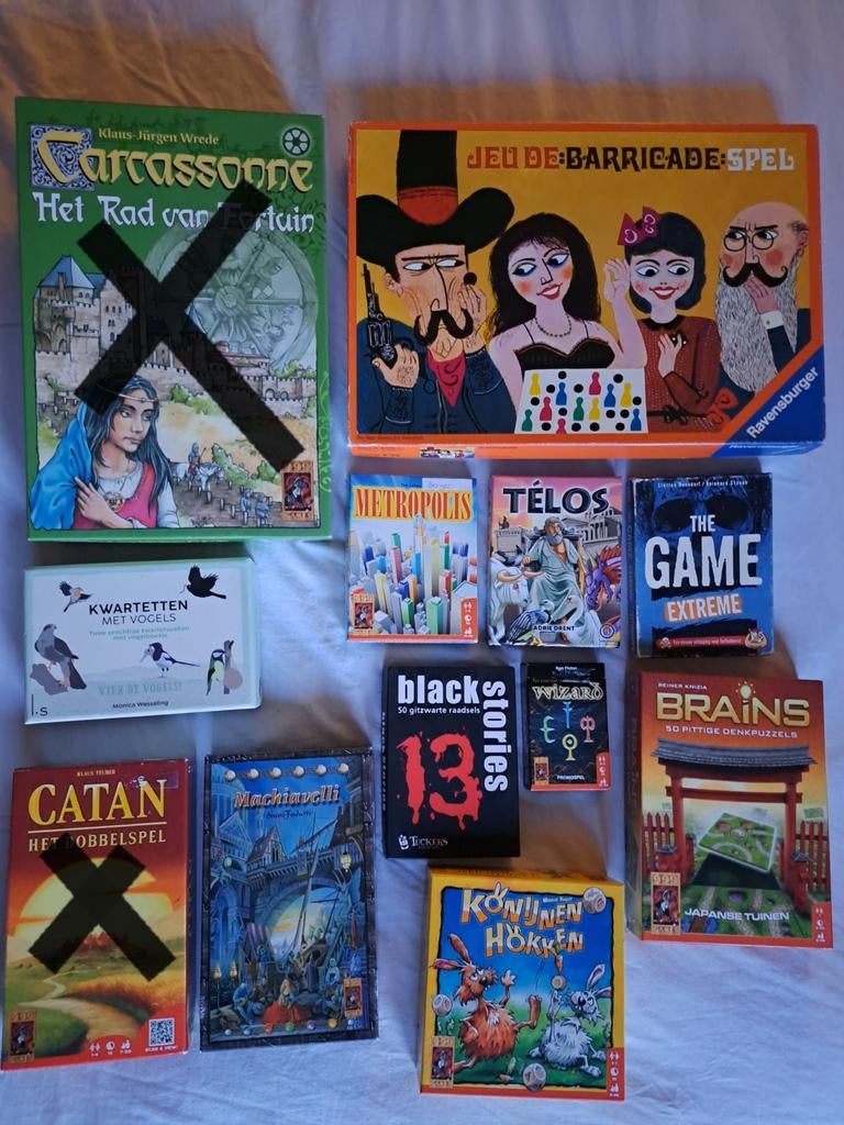 Spellen - kaartspellen - bordspellen, Ophalen, Gebruikt