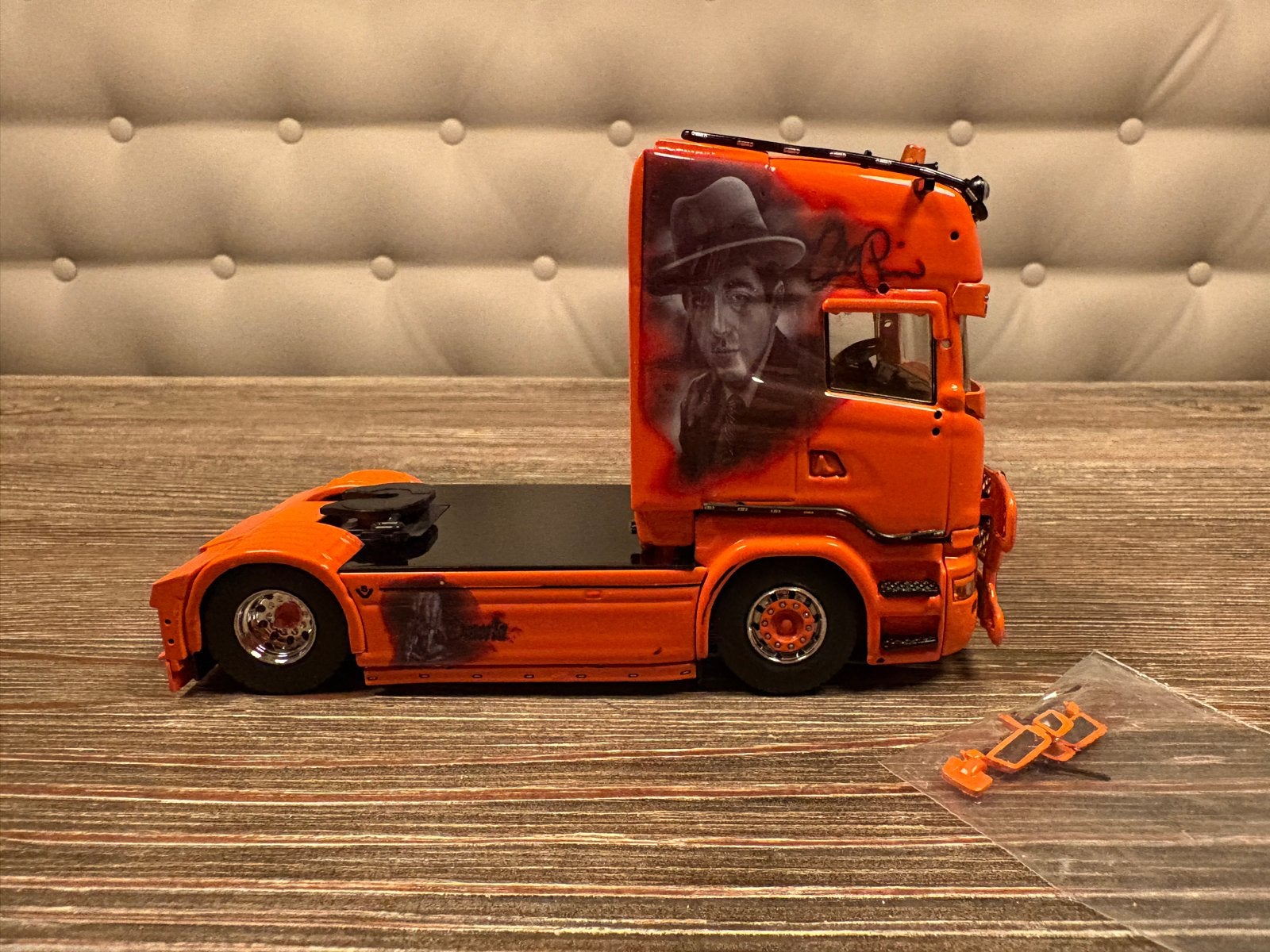 Tekno Scania B-keus losse trekker KFT trans, Ophalen of Verzenden, Zo goed als nieuw, Bus of Vrachtwagen, Tekno