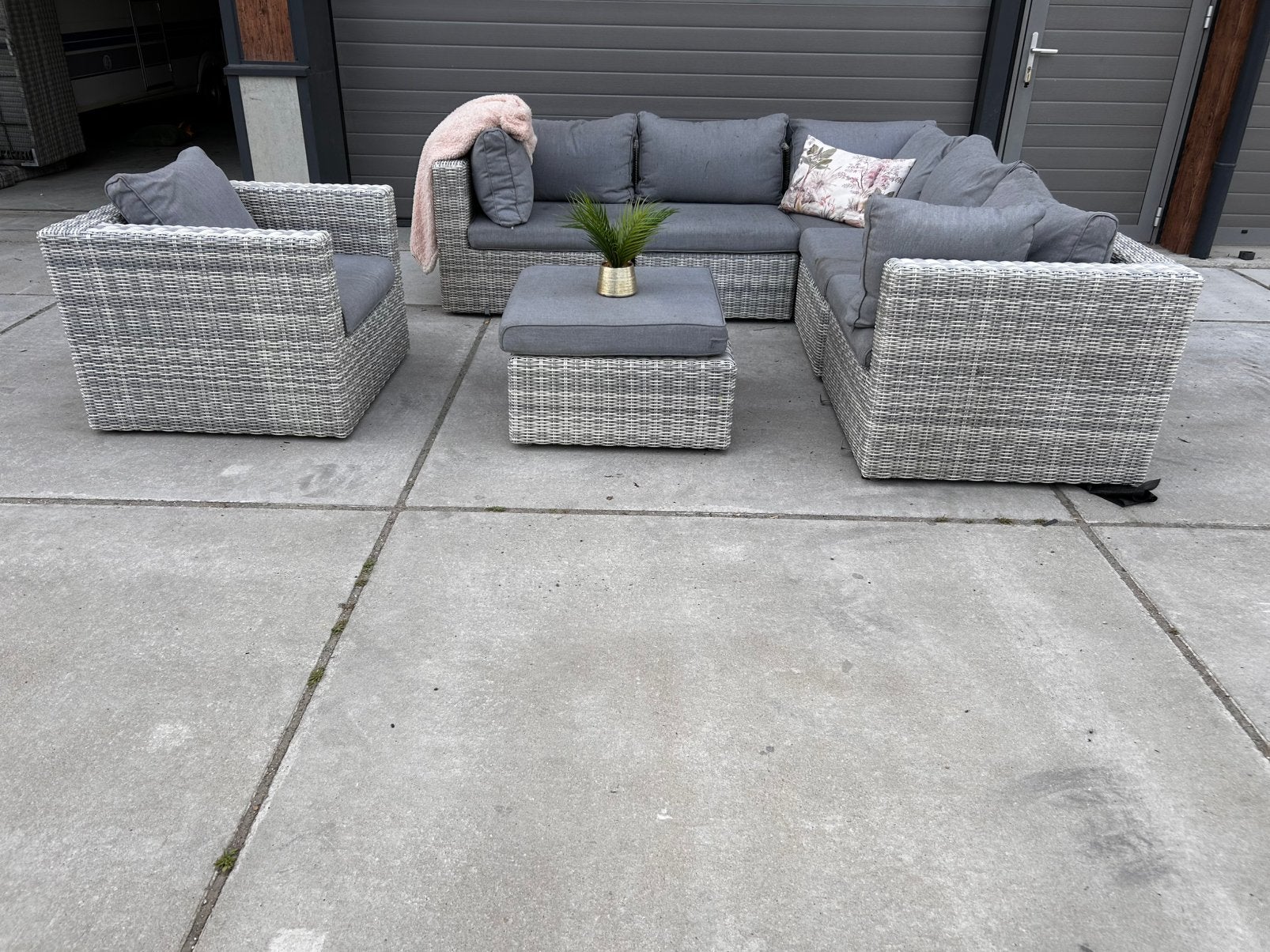 Schitterende Garden Impressions hoekloungeset, Tuin en Terras, Tuinsets en Loungesets, 5 zitplaatsen, Bank, ., Ophalen of Verzenden