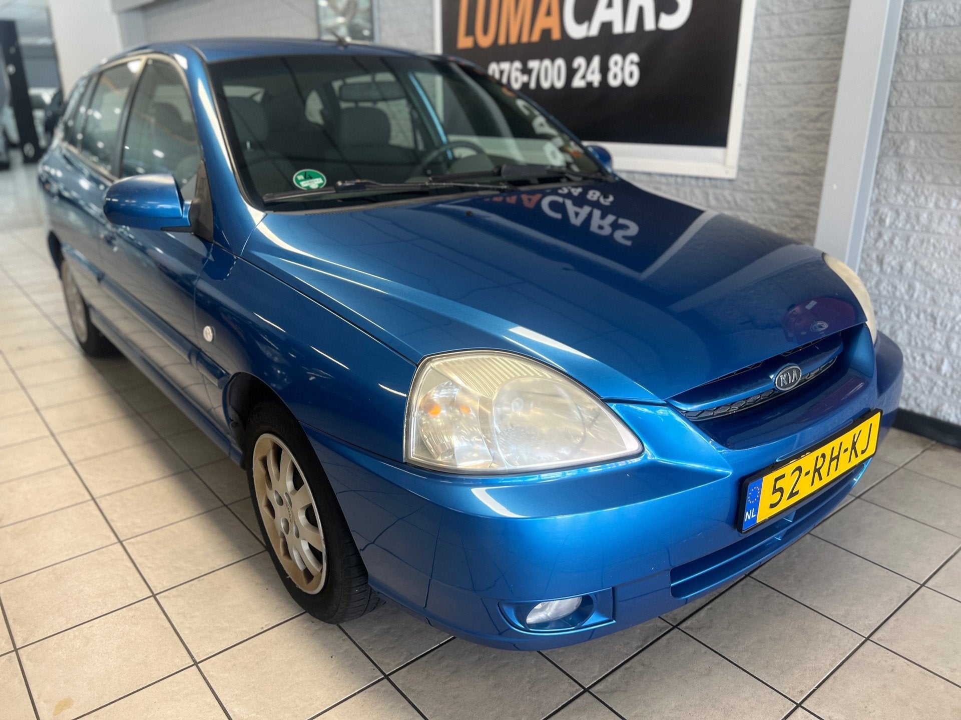 Kia Rio 1.5 LS Ice | Nieuwe APK | Distri v.v | Trekhaak |, Auto's, Voorwielaandrijving, Gebruikt, 4 cilinders, Blauw