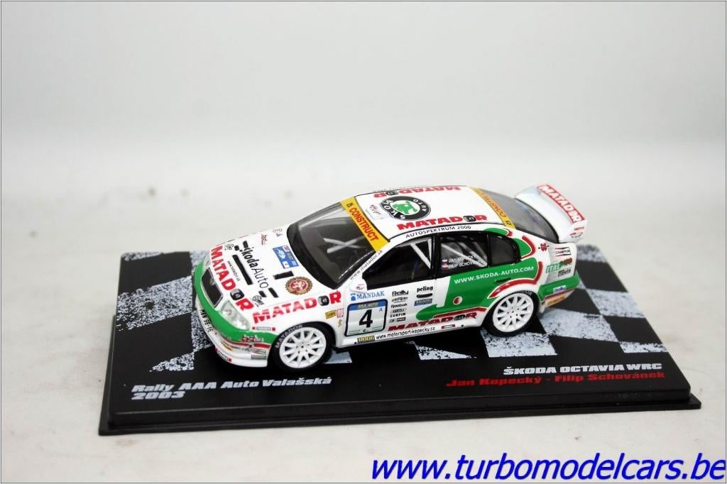 Skoda Octavia WRC 2003 1/43 DeAgostini, Hobby en Vrije tijd, Modelauto's | 1:43, Ophalen of Verzenden, Nieuw, Auto, Overige merken
