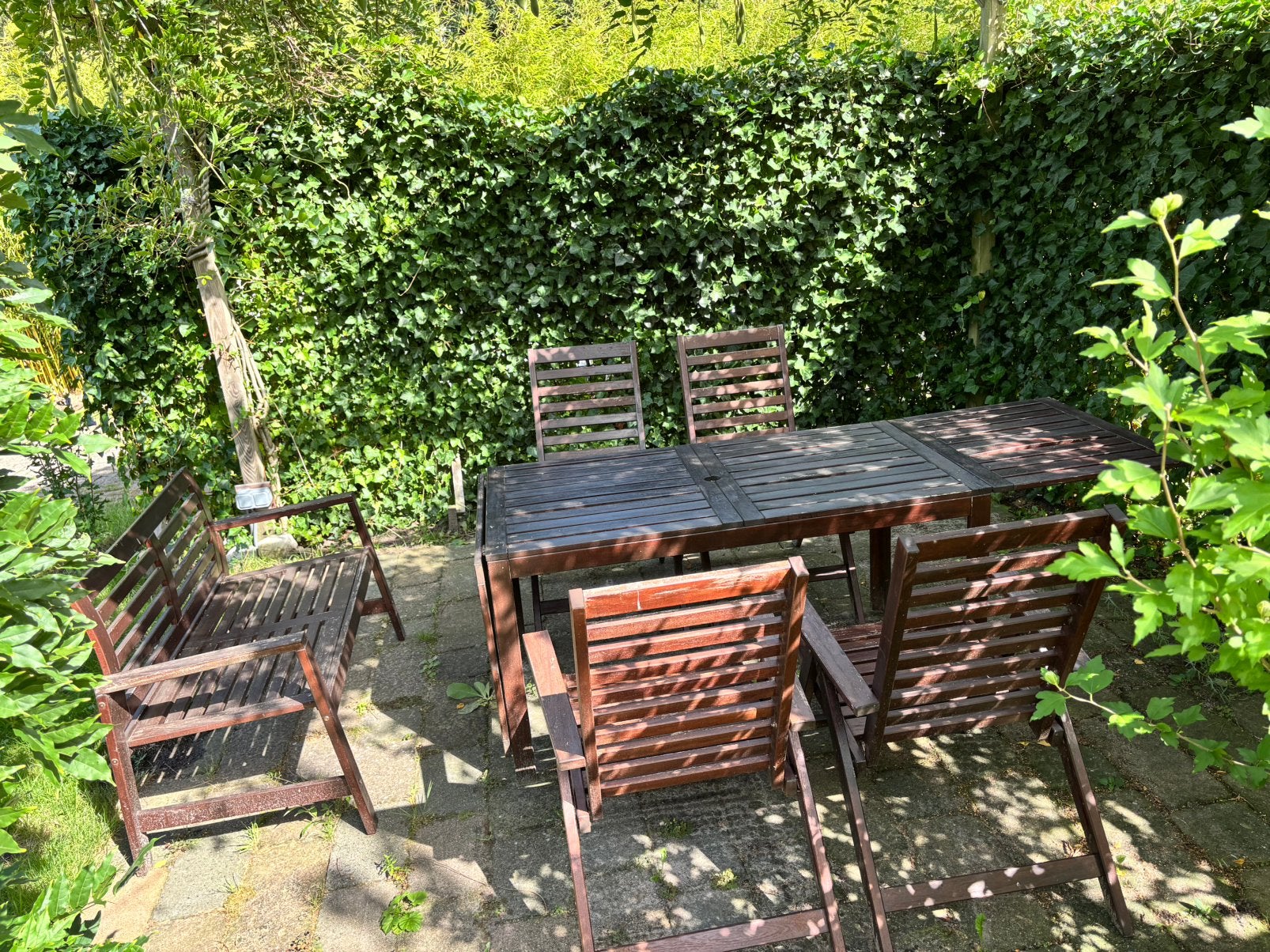 Tuinset ikea NÄMMARÖ van acacia hout, Ophalen, Zo goed als nieuw, Hout