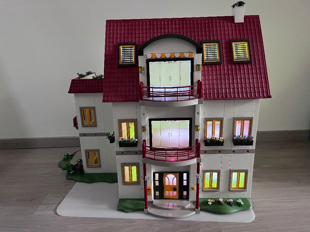 Groot Playmobil huis/villa 4279 met uitbreiding én 13 sets!, Complete set, Overige typen, Ophalen of Verzenden, Zo goed als nieuw