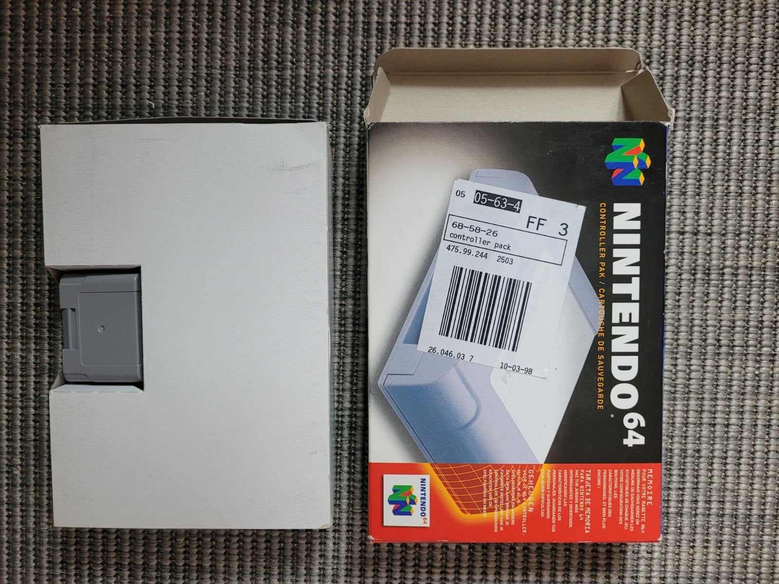 Nintendo 64 Controller Pak - Nieuw in doos, Ophalen of Verzenden, Nieuw, Zonder controller, Met geheugenkaart