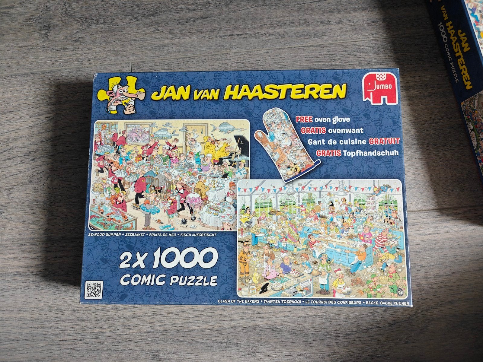 Jan van Haasteren puzzels 2*1000 stukjes, Ophalen, 500 t/m 1500 stukjes, Zo goed als nieuw, Legpuzzel