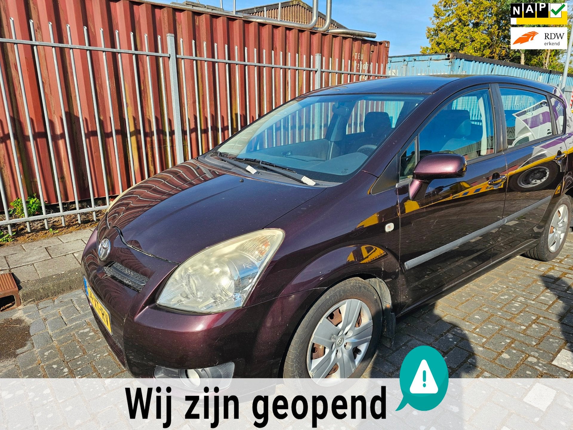 Toyota Verso 2.2 D-4D Sol - INJECTOR DEFECT -, Voorwielaandrijving, Gebruikt, Zwart, 4 cilinders