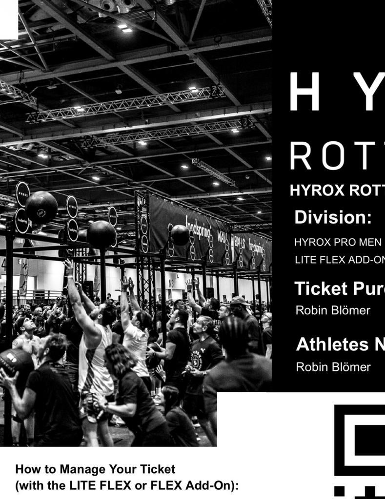 Hyrox Pro men Rotterdam, Tickets en Kaartjes, Sport | Overige, Eén persoon, April