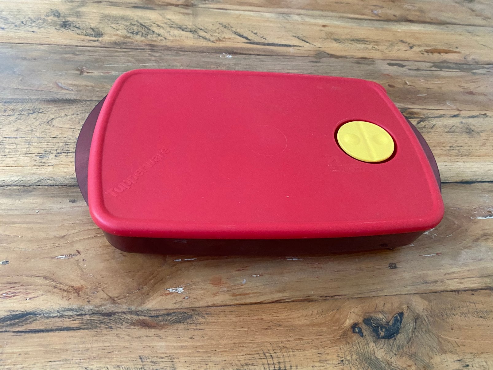 Tupperware magnetronschaal, Ophalen of Verzenden, Rood, Schaal