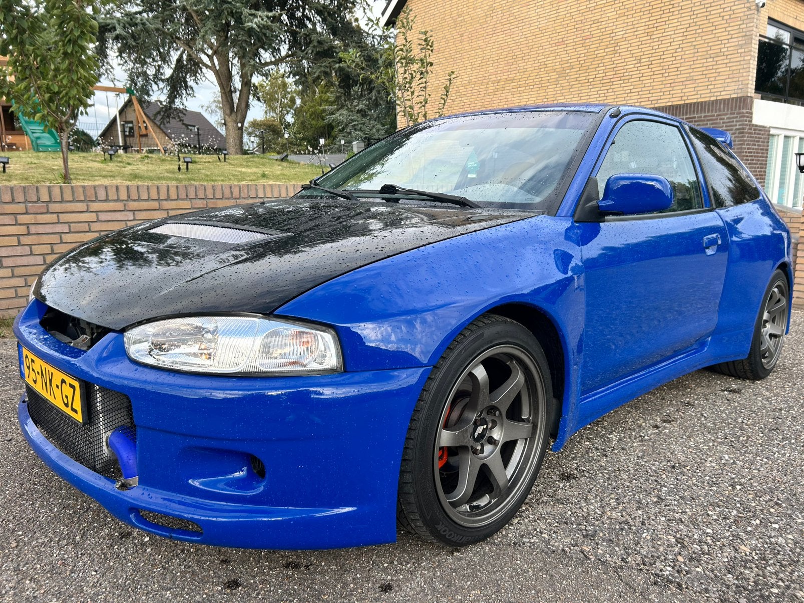 SR4X Ralliart Widebody EVO8 410PK 925KG Launch Control, Auto's, Mitsubishi, Voorwielaandrijving, 31 €/maand, Blauw, Colt