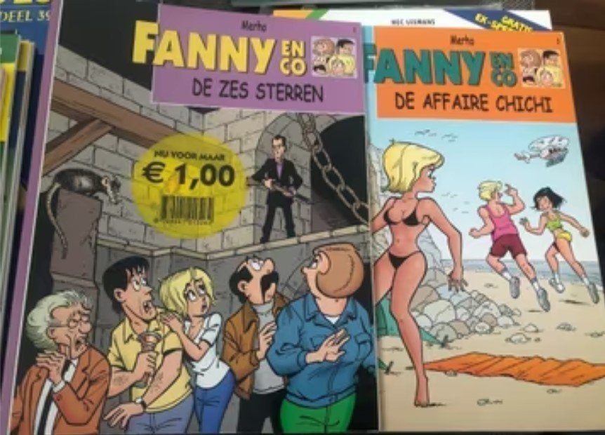 de zes sterren de afaire chichi fanny en co r1, Eén stripboek, Ophalen of Verzenden, Zo goed als nieuw