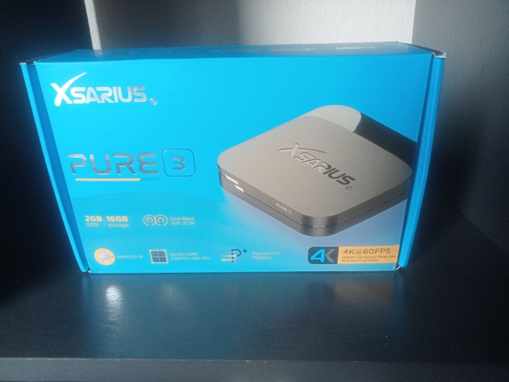 Iptv kastjes XSARIUS PURE 3 + abonnement, Ophalen of Verzenden, Zo goed als nieuw, HDMI, Minder dan 500 GB