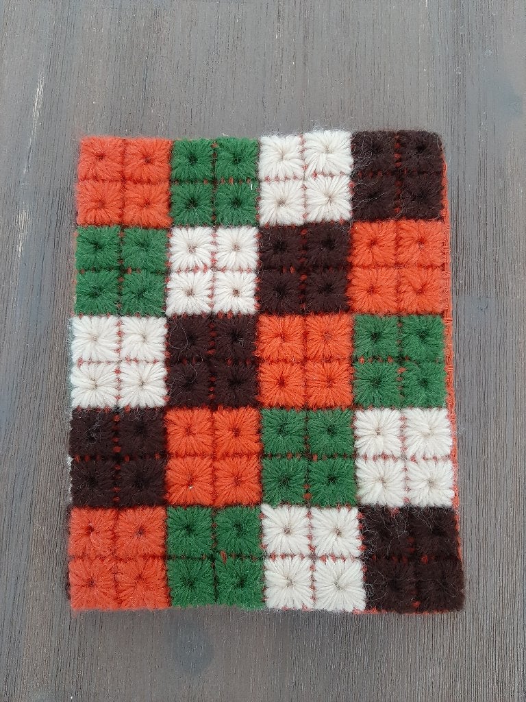 Retro boekomslag, geborduurd, jaren 70, Verzamelen, Verzenden, Overige typen