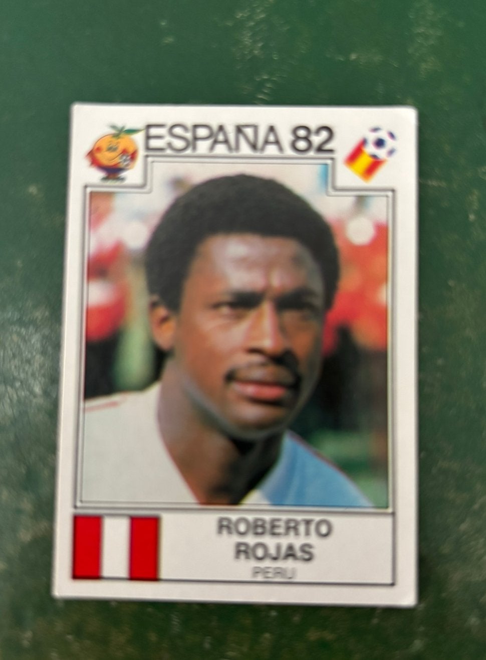 Panini plaatje Roberto Rojas Peru WK 82, Ophalen of Verzenden