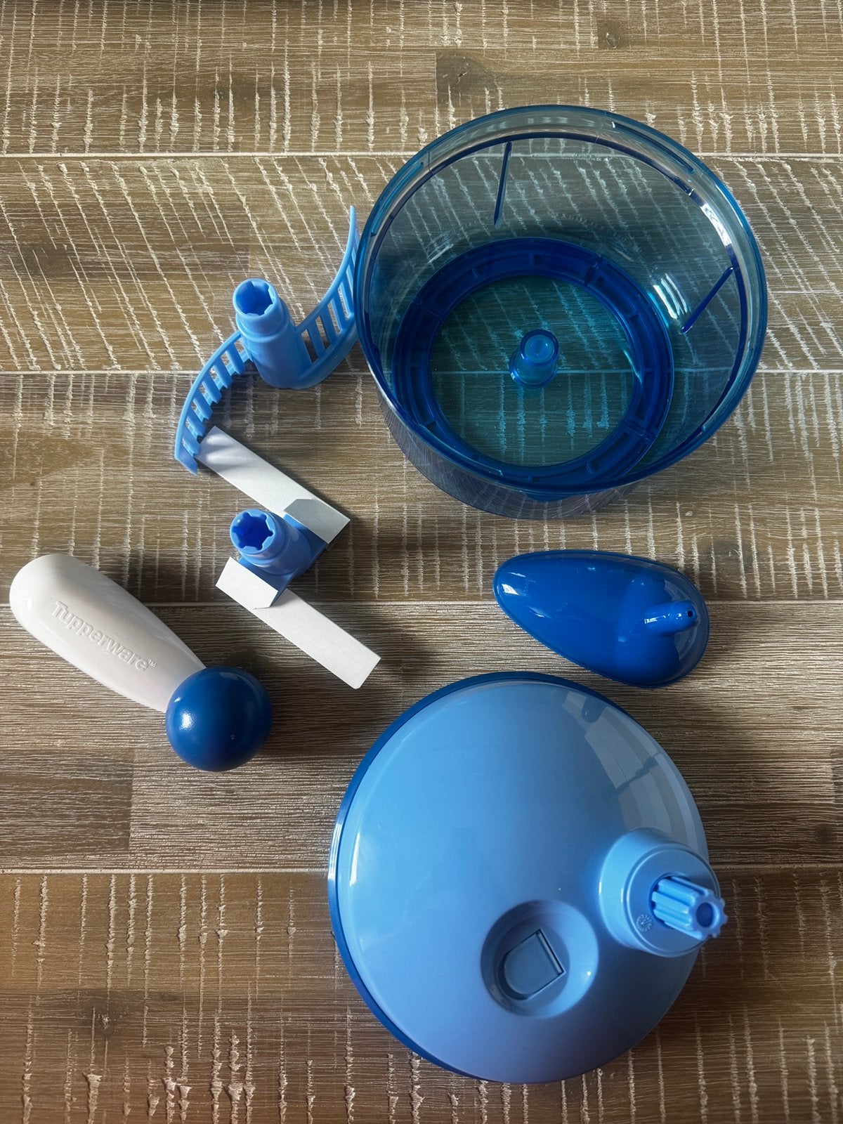 Tupperware Quickchef, Huis en Inrichting, Keuken | Tupperware, Ophalen of Verzenden, Zo goed als nieuw, Blauw, Overige typen