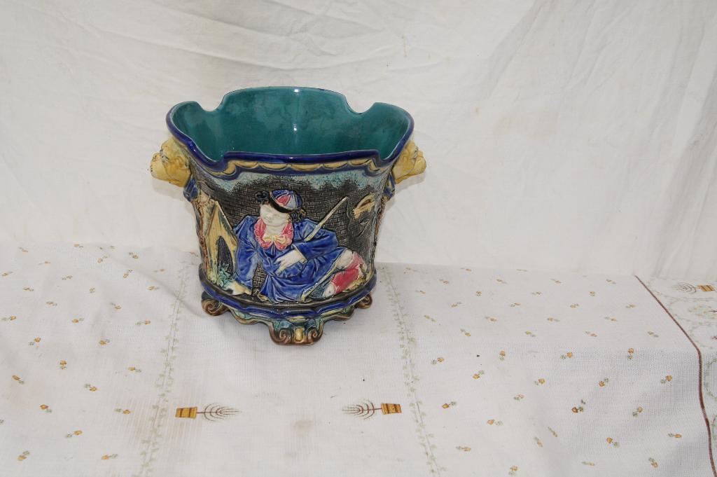 Bloempot majolica, Ophalen of Verzenden