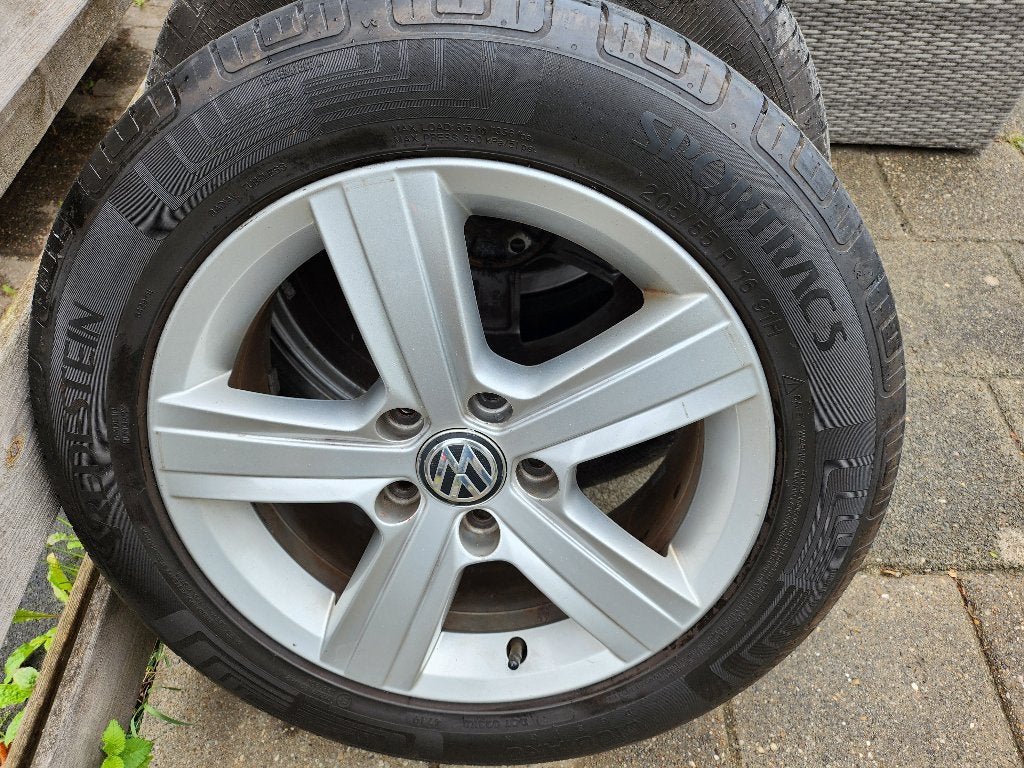 lichtmetalen velgen Golf 7 -16 inch met goede merk banden, Auto-onderdelen, Banden en Velgen, Ophalen, Gebruikt, 16 inch, Banden en Velgen