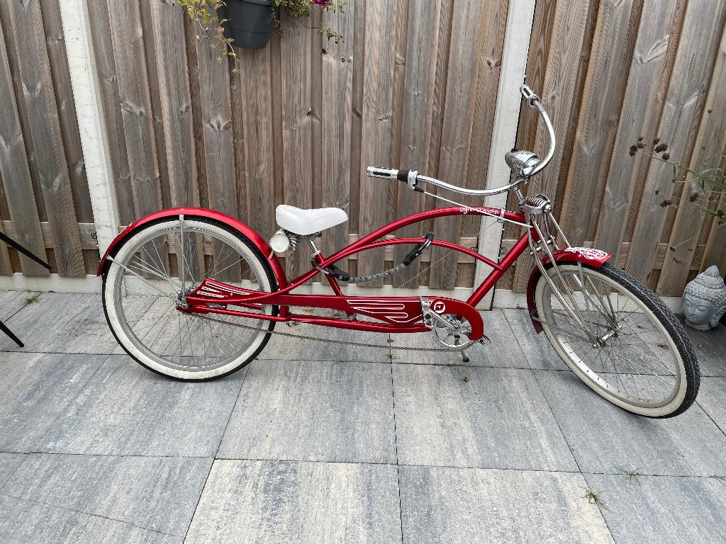 Dyno Coaster stretched 26 inch 7 speed, Gebruikt, Staal, Cruiser, Ophalen of Verzenden