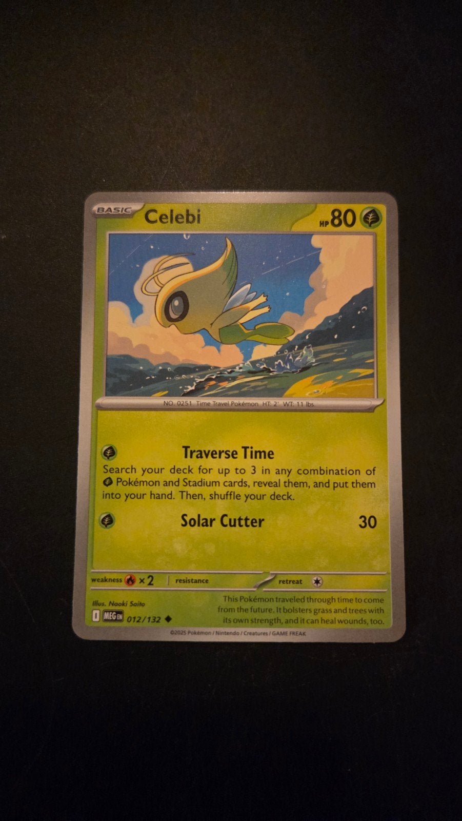 Celebi 012/132 Pokémon kaart - Mega Evolution, Verzenden, Zo goed als nieuw, Losse kaart