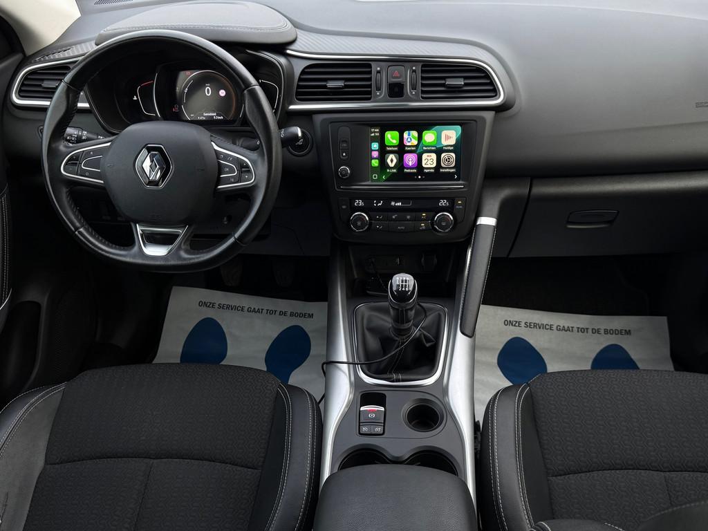 Renault Kadjar 1.2 TCe Intens - APPLE CARPLAY - PARKEER CAME, Auto's, Voorwielaandrijving, Kadjar, Leder en Stof, Zwart