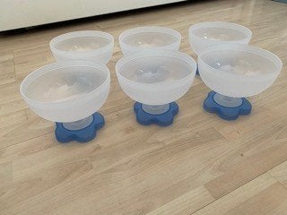 Set van 6 kunststof schaaltjes voor camping of thuis, Kunststof, Ophalen of Verzenden, Overige stijlen, Schaal of Schalen