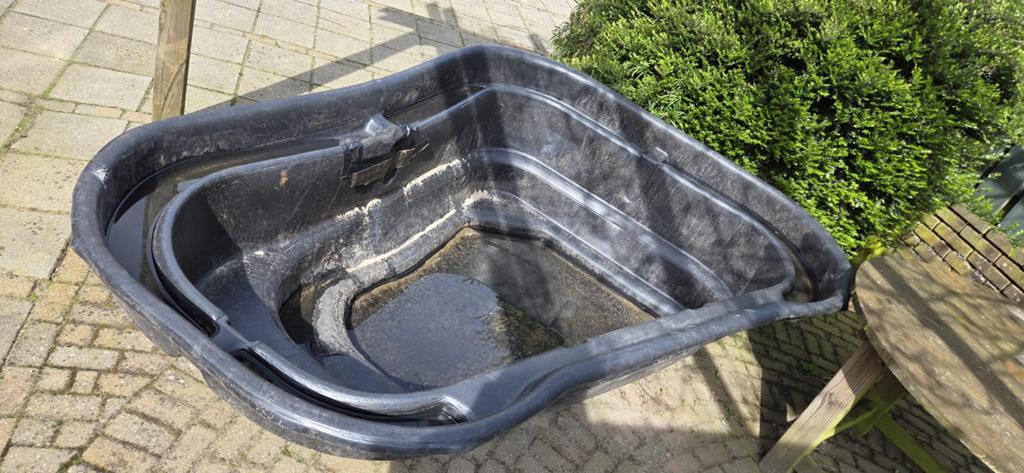 Vijverbak, Ophalen, Gebruikt