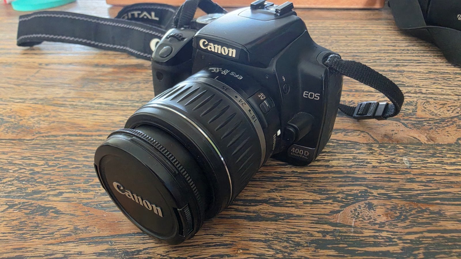 Canon EOS 400D Spiegelreflex + 18-55 Lens, Audio, Tv en Foto, Fotocamera's Digitaal, Ingebouwde flitser, Spiegelreflex, Canon