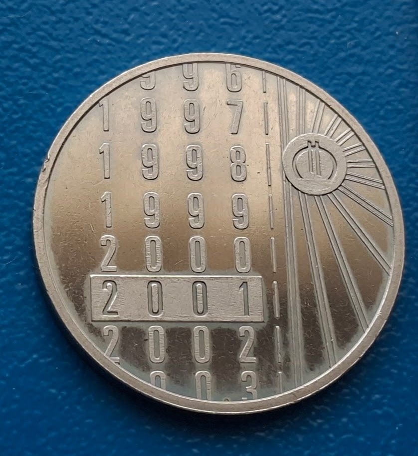 Penning De Nederlandse Munt - Jaarverslag  2001, Verzenden, Overige materialen, Nederland