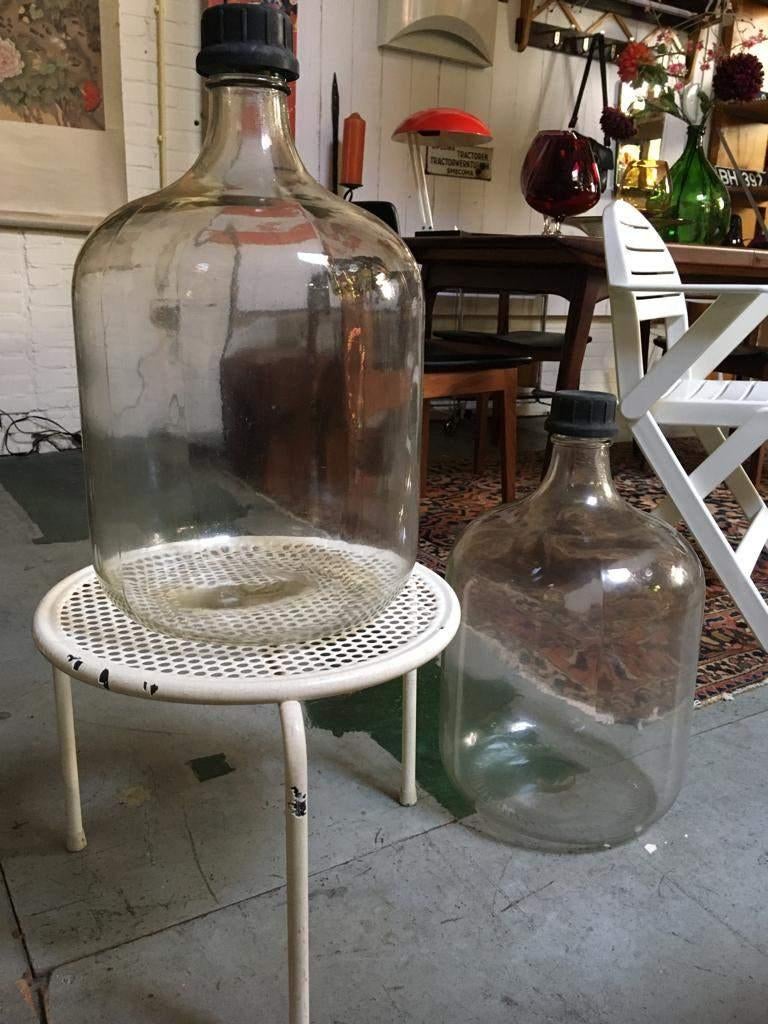 1) Grote oude 25 liter gist - bol flessen., Antiek en Kunst, Ophalen