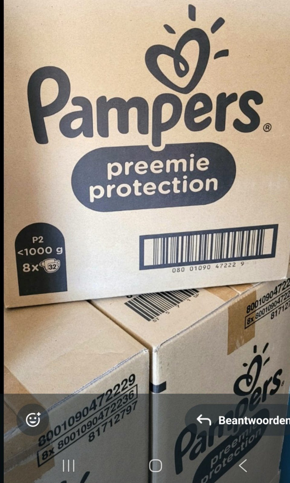 Pampers Preemie Protection P2 luiers (<1000g), Ophalen of Verzenden, Nieuw