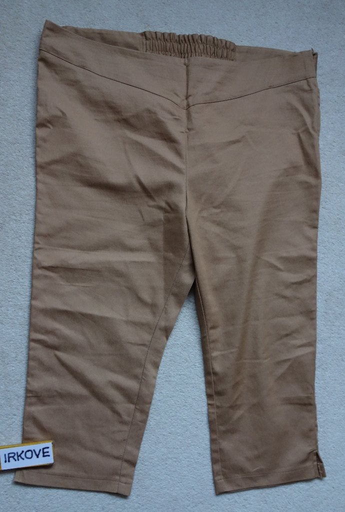 MOSTERDKLEURIGE 3 / 4 BROEK * Maat 50 Valt Klein! *, Kleding | Dames, Bruin, Verzenden, Zo goed als nieuw, Col. casual