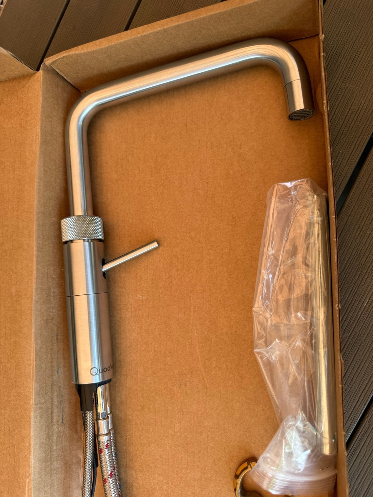 Quooker fusion square (defect) ziet er erg netjes uit., Ophalen of Verzenden, Gebruikt, Rvs, Kraan