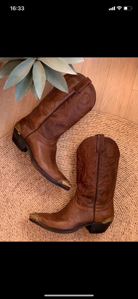 Harley Davidson cowboylaarzen 42 43 western boots laarzen, -, Boots, Ophalen of Verzenden, Zo goed als nieuw