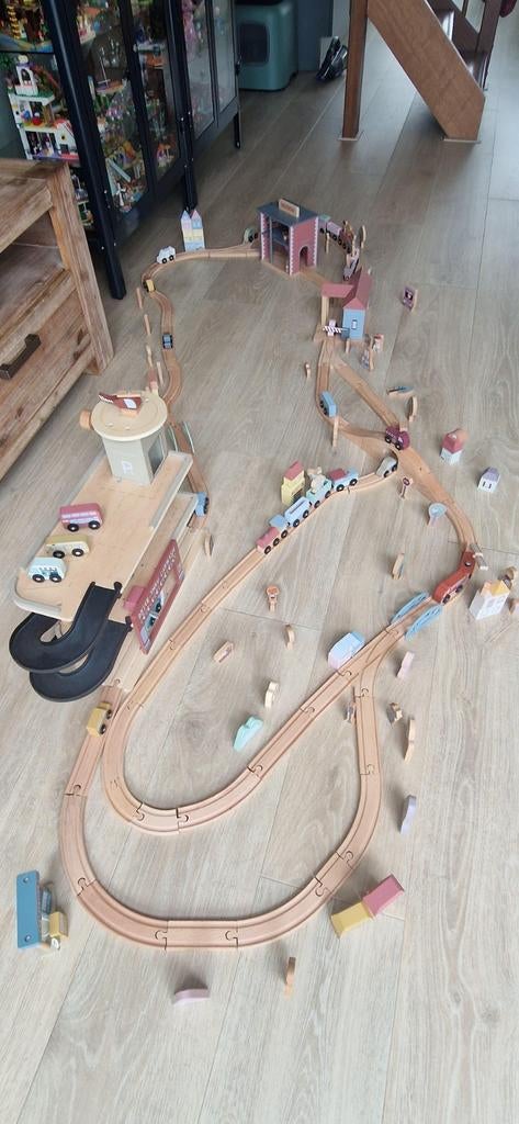 Zeer uitgebreide Little Dutch treinbaan set, Ophalen, Zo goed als nieuw, Jongen of Meisje