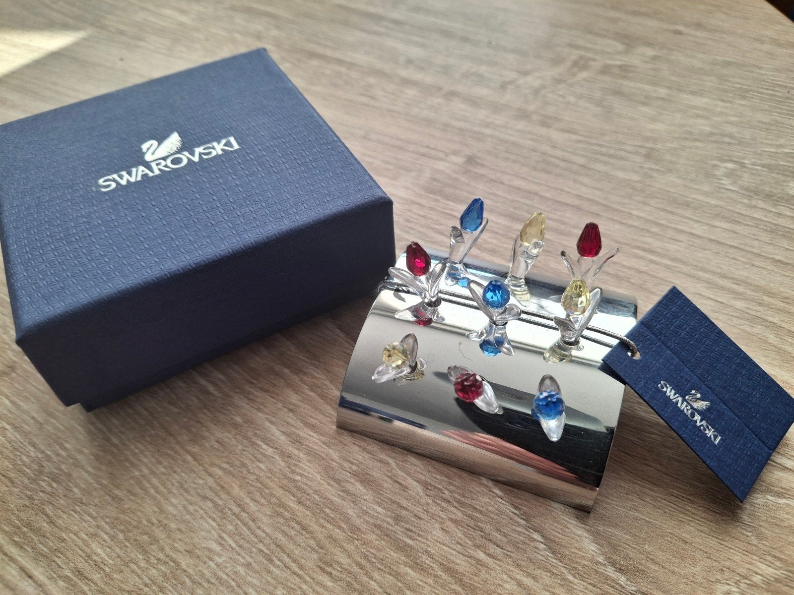 Swarovski. Tulpen met Staander, Verzamelen, Swarovski, Ophalen of Verzenden, Zo goed als nieuw, Figuurtje