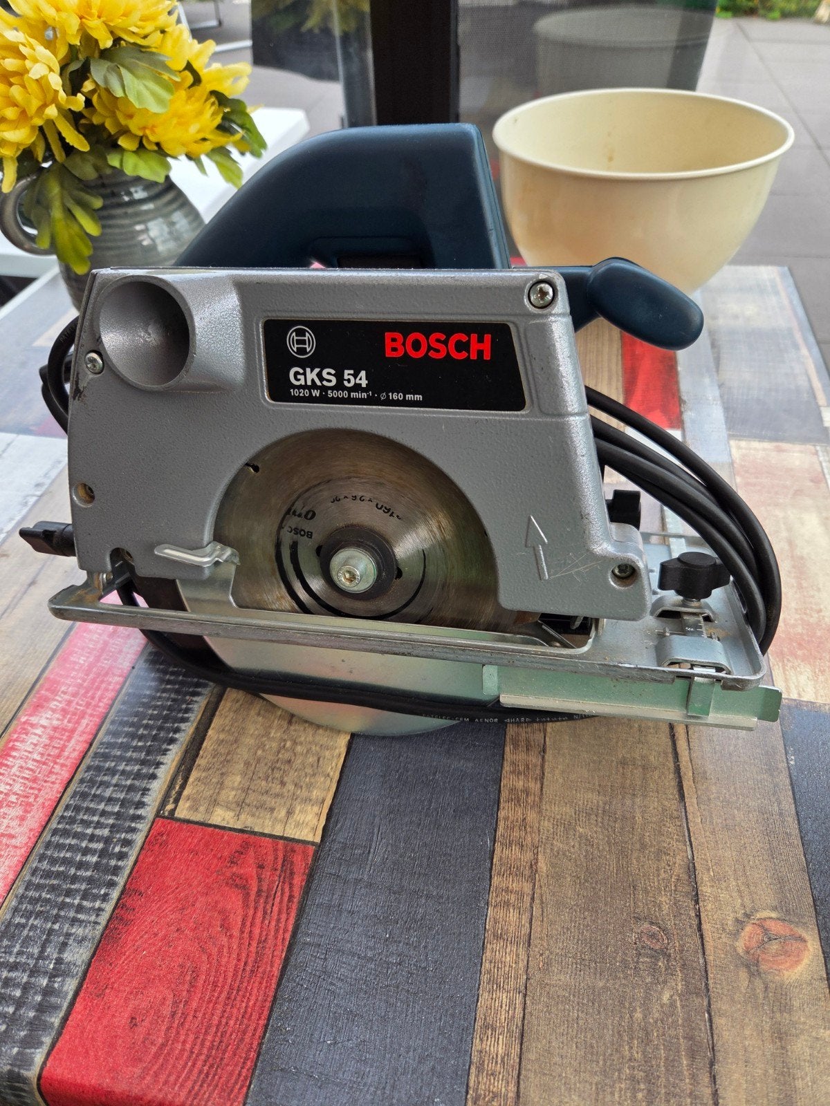 Professionele Bosch Cirkelzaag GKS 54, Gebruikt, Cirkelzaag, 70 mm of meer, Ophalen of Verzenden