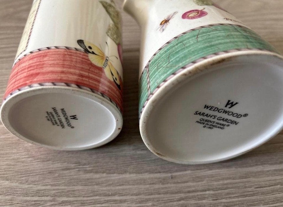 Wedgwood Sarah's Garden melkkan en mok - Prunus Domestica, Ophalen, Kan, Zo goed als nieuw, Wedgwood