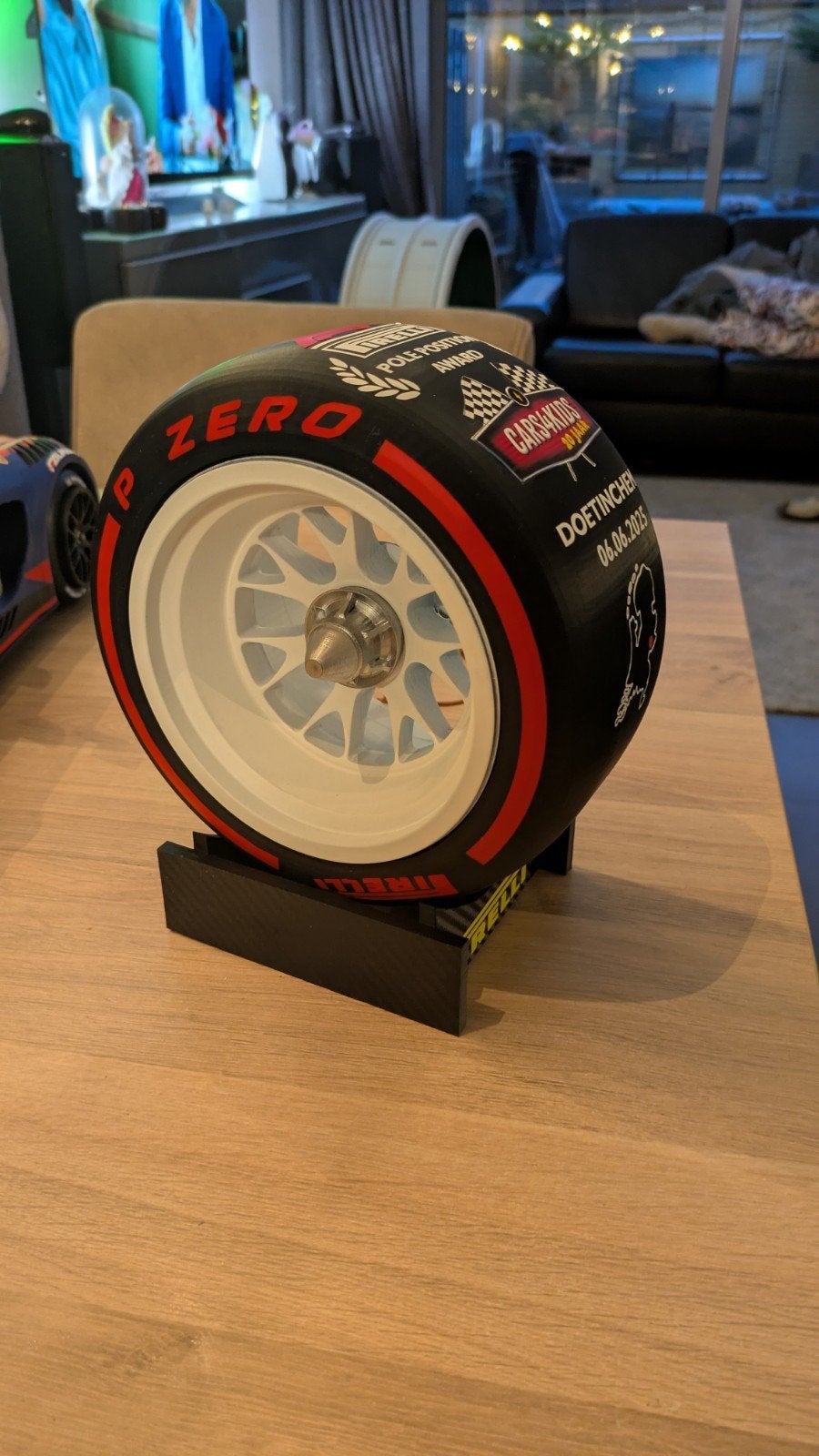 F1 Pirelli Pole Position Award Miniatuur Band, Ophalen of Verzenden, Formule 1