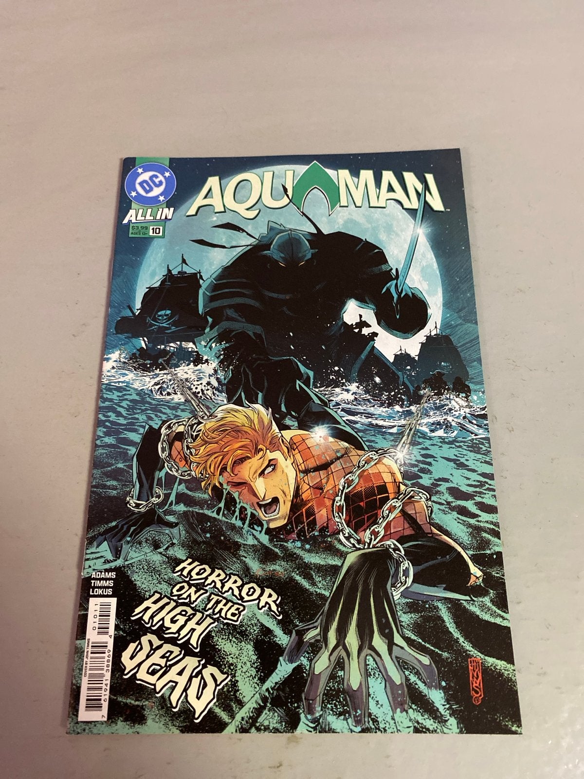 Aquaman, Vol. 9 #10 - Horror on the High Seas, Boeken, Strips | Comics, Eén comic, Ophalen of Verzenden, Zo goed als nieuw, Amerika