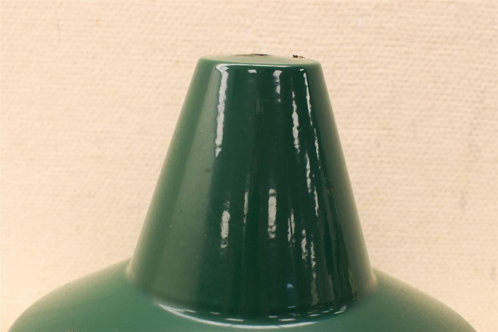 Vintage groene Emaille lampenkap 45224, Ophalen of Verzenden