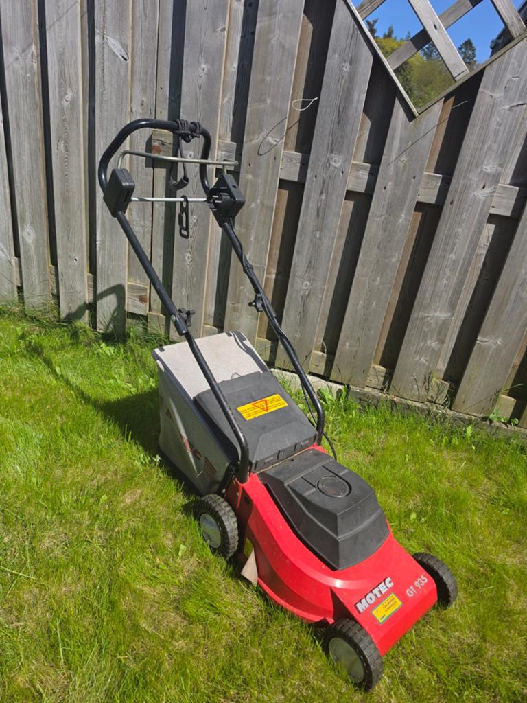Grasmaaier  motec gt 935, Tuin en Terras, Grasmaaiers, Ophalen, Gebruikt