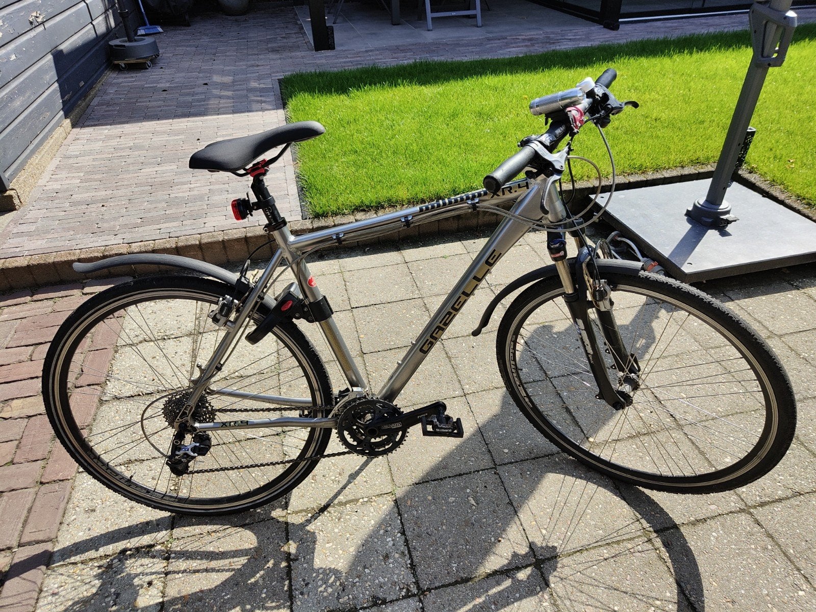 Gazelle fiets met versnellingen en vering, Ophalen, Minder dan 10 versnellingen, Gebruikt, Vering