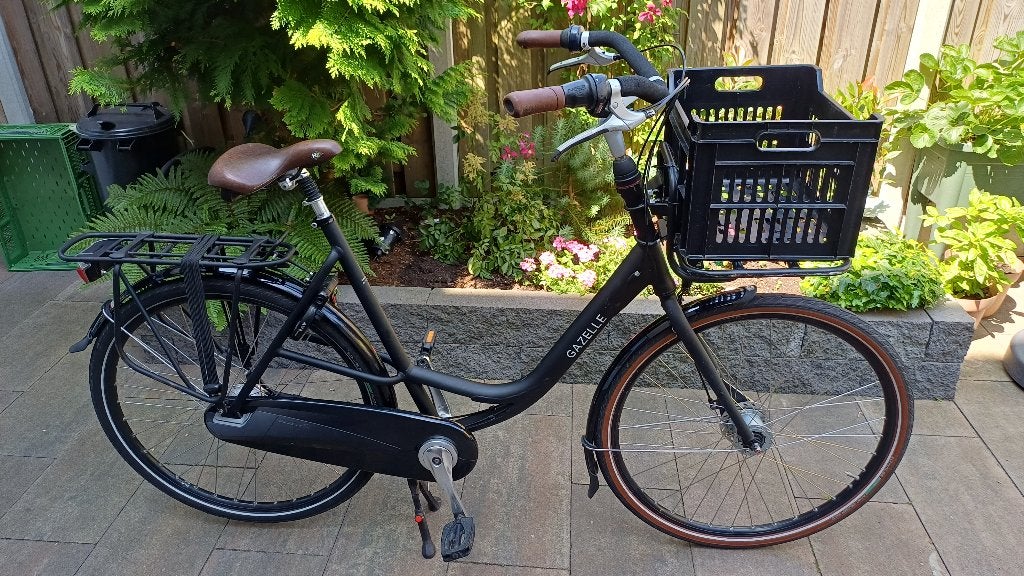 Nette Gazelle Bloom C7 - Matzwart, Fietsen en Brommers, Fietsen | Dames | Moederfietsen, Ophalen, Gebruikt, 56 cm of meer, Versnellingen