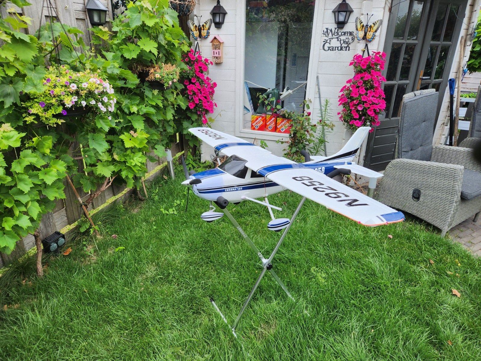 RC Cessna 182 Vliegtuig - Zo goed als nieuw, Zo goed als nieuw, Groter dan 1:72, Vliegtuig, Ophalen