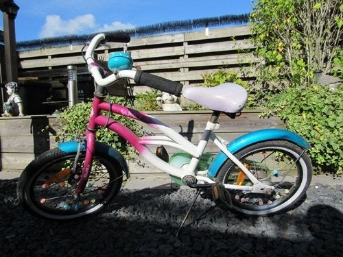 meisjes kinderfietsje   16 inch, Ophalen, Gebruikt, Terugtraprem, 16 tot 20 inch