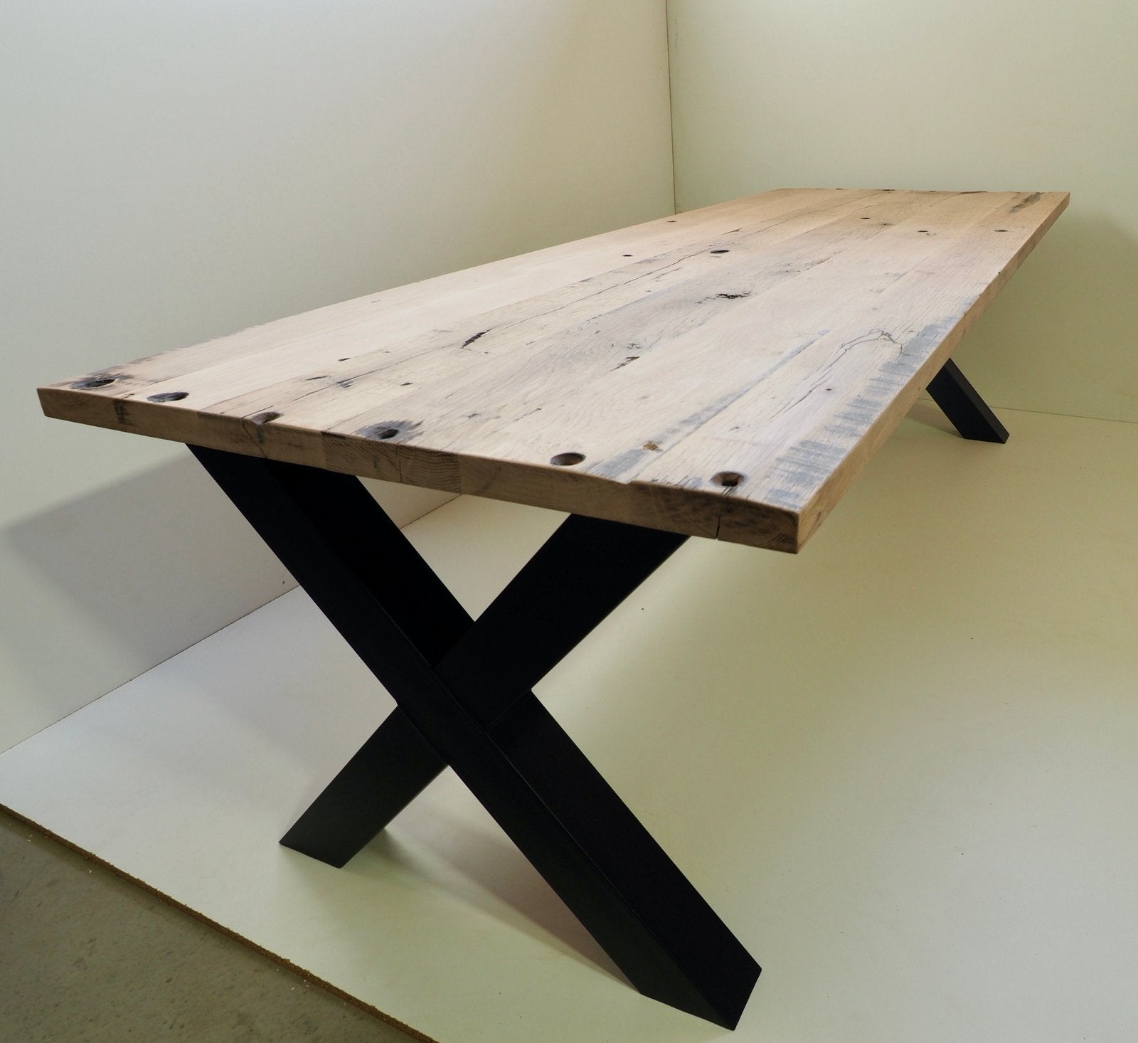 Tafel, Ophalen, Eikenhout, 50 tot 100 cm, Rechthoekig