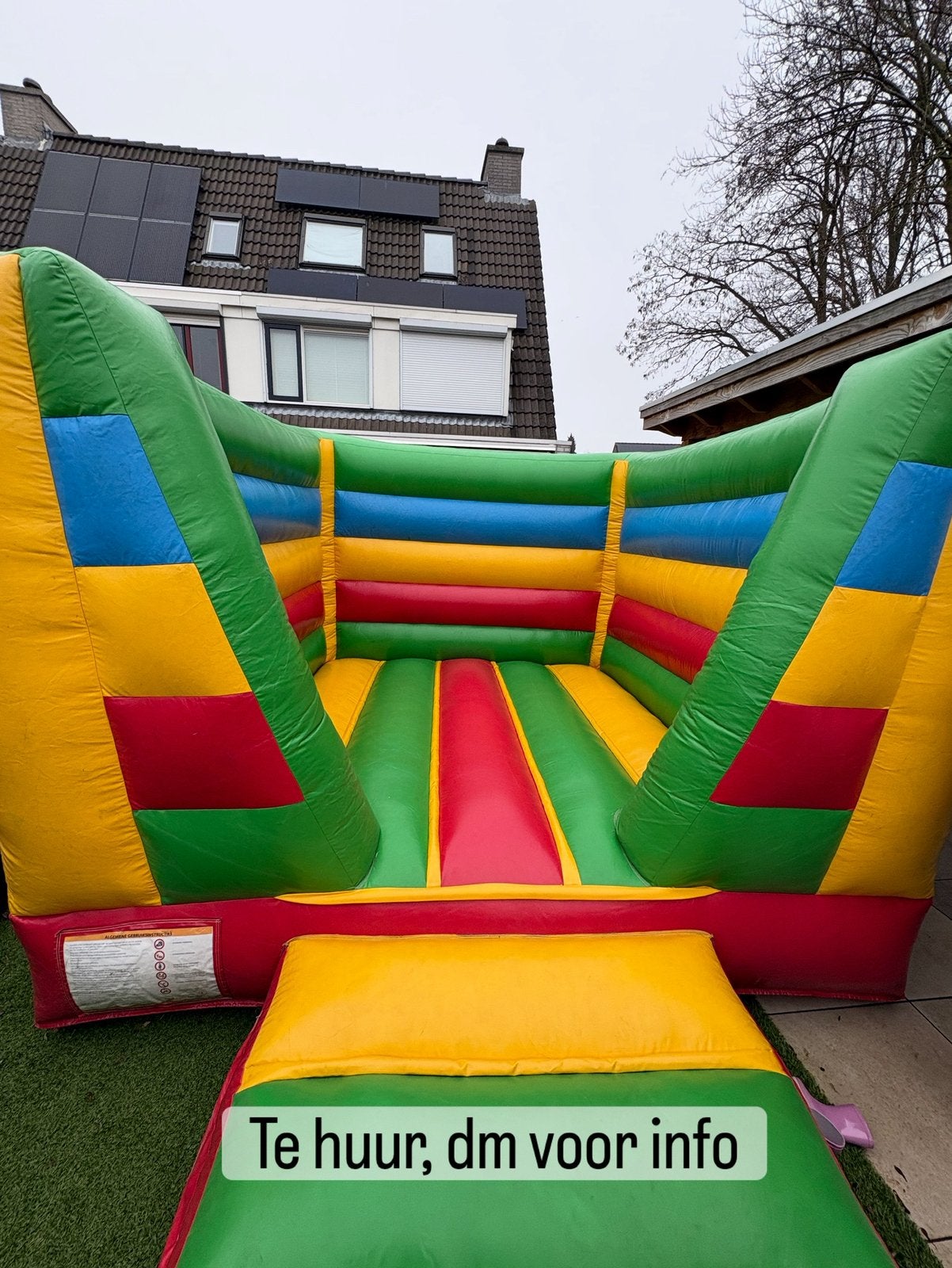 Springkussen te huur/huren €75 /dag 100/ 2 dagen, Ophalen of Verzenden, Zo goed als nieuw, Overige