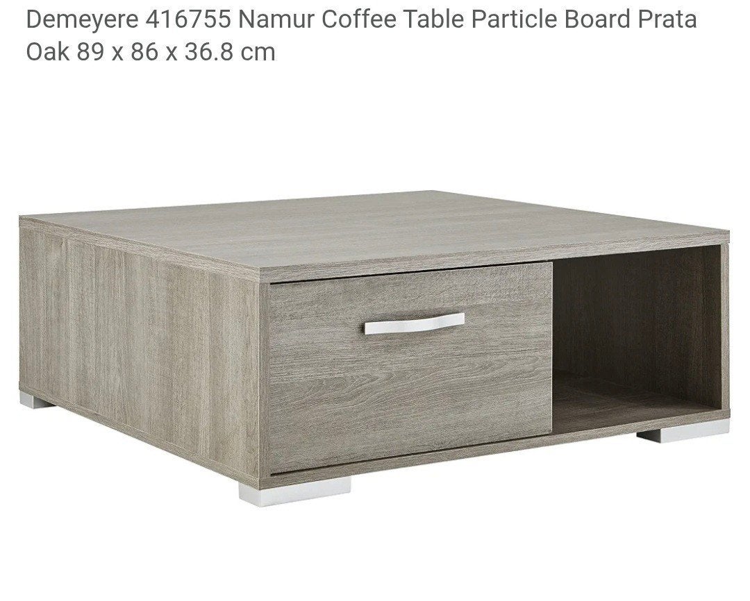 Salontafel met Lade, Ophalen, Gebruikt, 50 tot 100 cm, Vierkant