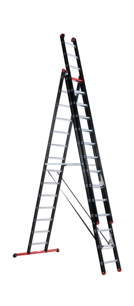 Altrex 3 x14 ladder, Ophalen of Verzenden, Zo goed als nieuw, Ladder, 4 meter of meer