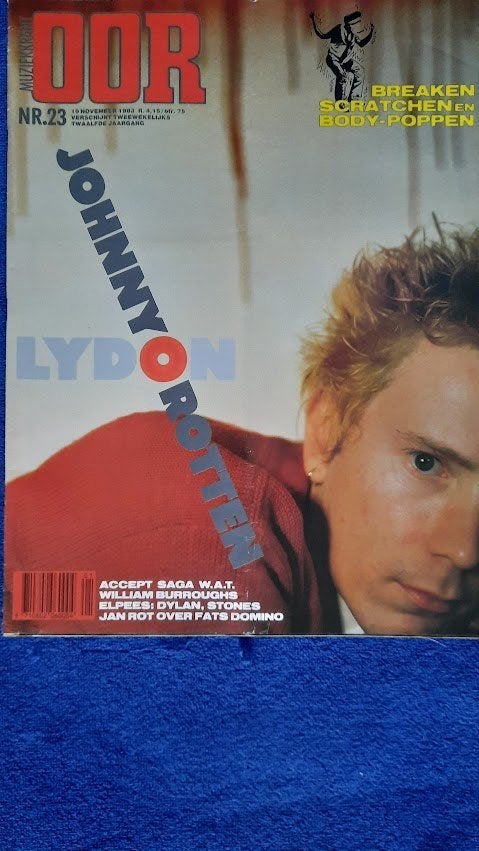 OOR 23-1983 Johnny Rotten Jan Rot William Burroughs Saga, Boeken, Ophalen of Verzenden, Zo goed als nieuw, Muziek, Film of Tv